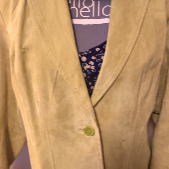 Green Leather jacket size XL - Picture 6 of 8